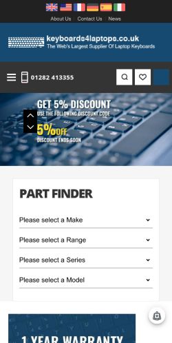 Mobile page screenshot