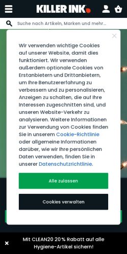 Mobile page screenshot