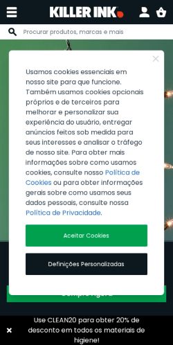 Mobile page screenshot