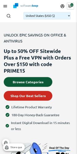 Mobile page screenshot