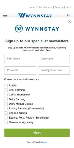 Mobile page screenshot