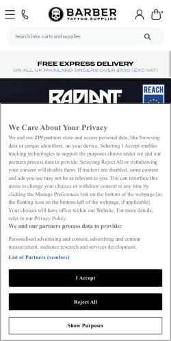 Mobile page screenshot