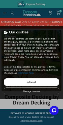 Mobile page screenshot