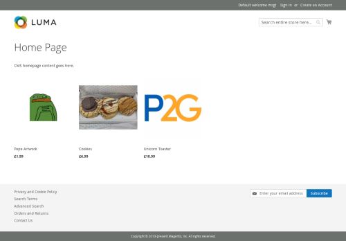 Desktop page screenshot