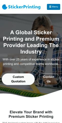 Mobile page screenshot