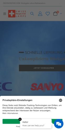 Mobile page screenshot