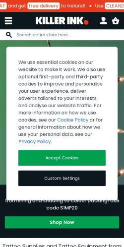 Mobile page screenshot