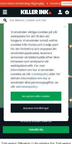 Mobile page screenshot