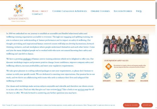 Desktop page screenshot