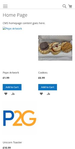 Mobile page screenshot