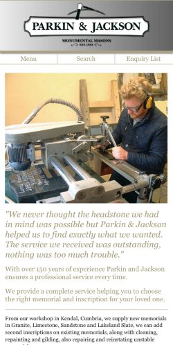 Mobile page screenshot