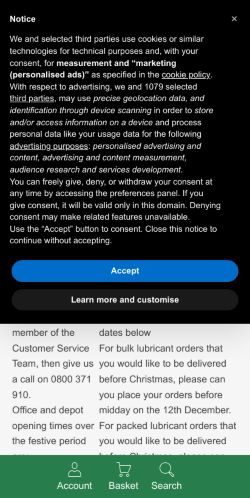 Mobile page screenshot