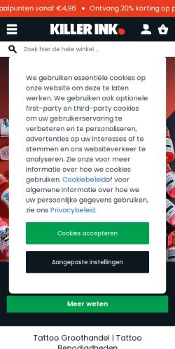 Mobile page screenshot