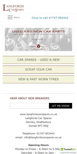Mobile page screenshot