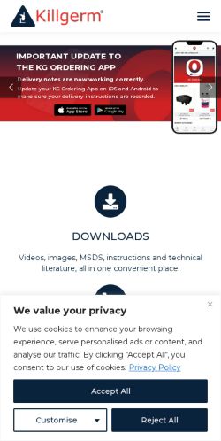 Mobile page screenshot