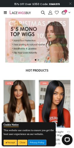 Mobile page screenshot