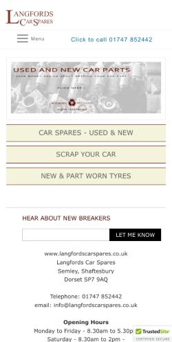 Mobile page screenshot