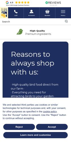 Mobile page screenshot