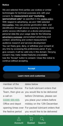 Mobile page screenshot