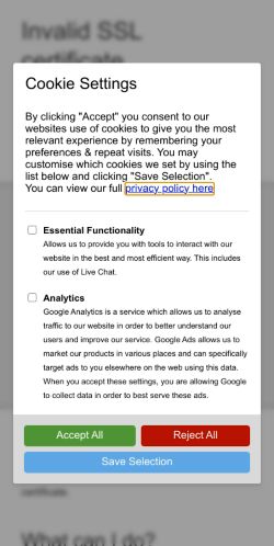 Mobile page screenshot