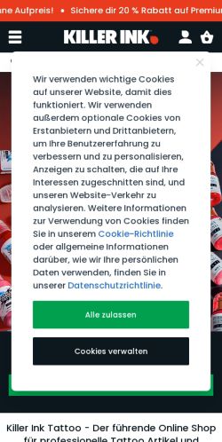 Mobile page screenshot