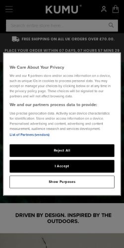 Mobile page screenshot