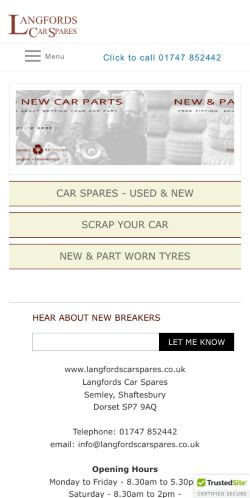 Mobile page screenshot