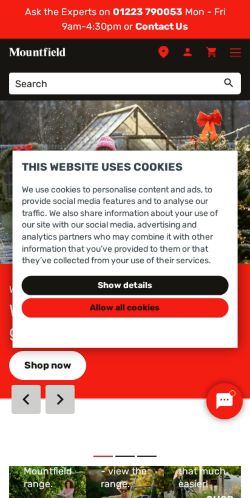 Mobile page screenshot