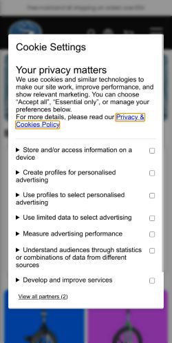 Mobile page screenshot