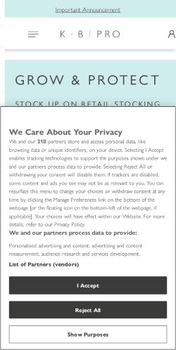 Mobile page screenshot