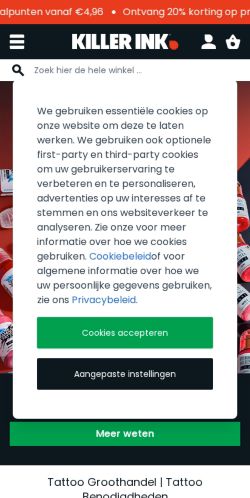 Mobile page screenshot