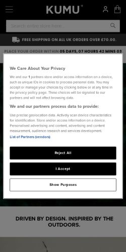 Mobile page screenshot