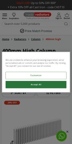 Mobile page screenshot