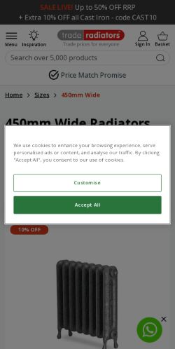 Mobile page screenshot