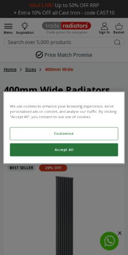 Mobile page screenshot